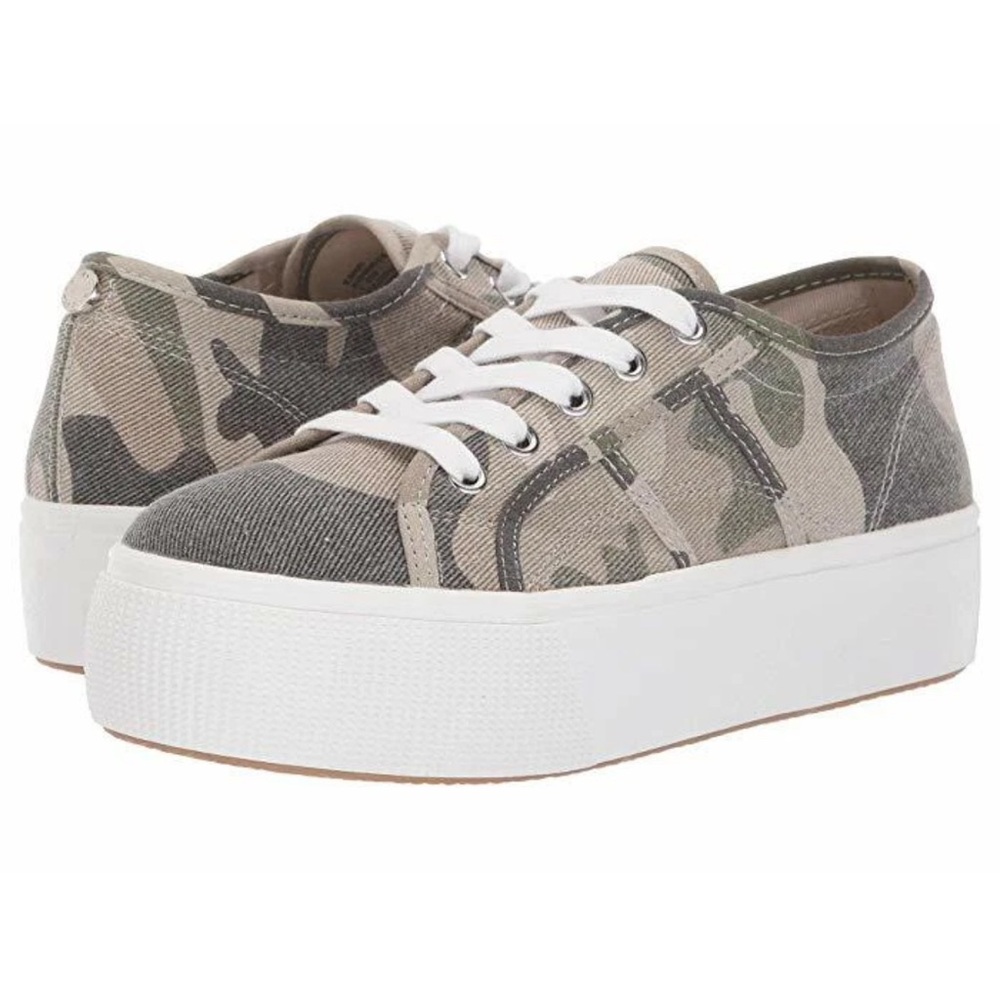 Steve Madden EMMI Low 2" Platform Sneakers women shoes Camouflage Size 7.5